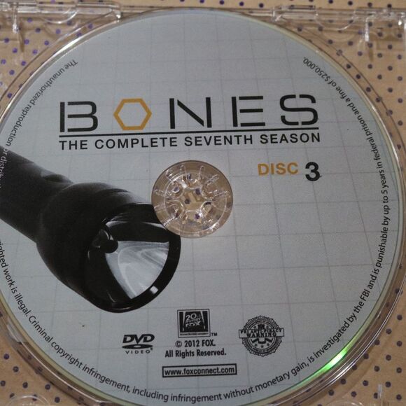 Bones Season 7 Disc 3 DVD BLANK CASE - Picture 1 of 1